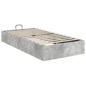 vidaXL Cadre de lit ottoman gris béton 80,5 x 200 cm Bois d'ingénierie
