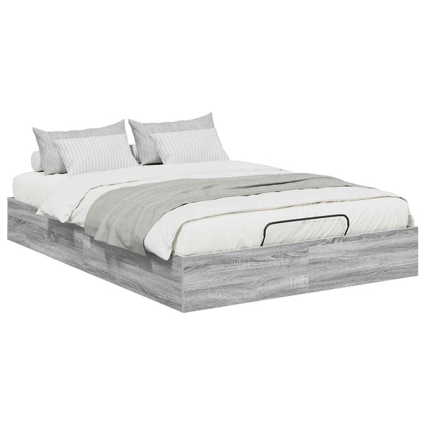 Ottoman Bettgestell 140x193 cm Grau