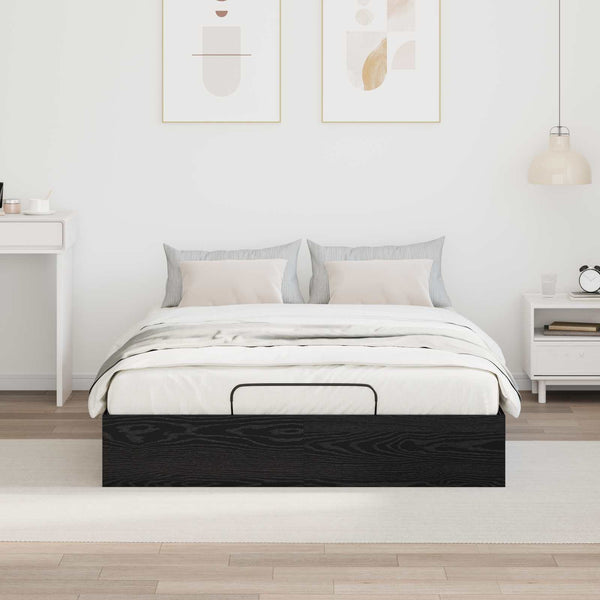 Ottoman Bettgestell 135x193 Schwarze Eiche