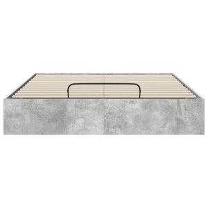 Ottoman Bettgestell Betongrau 135x190 cm