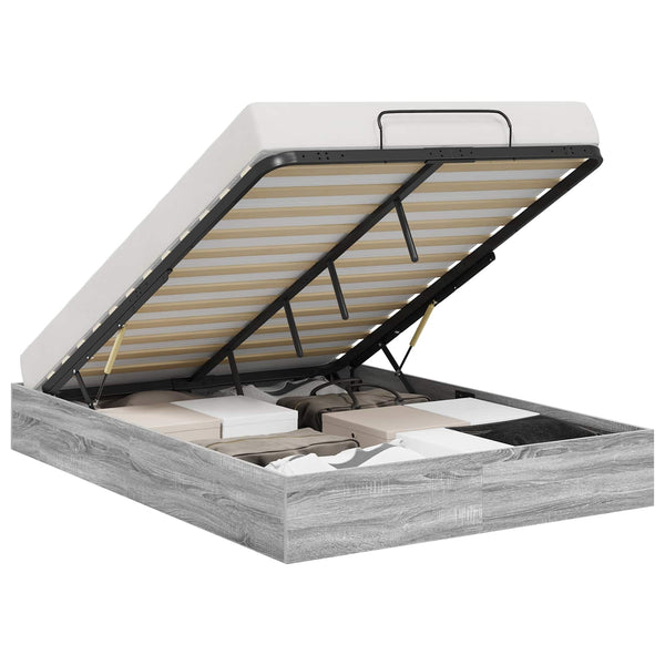 Ottoman Bettgestell 135x193 cm Grau
