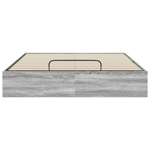 Ottoman Bettgestell 135x193 cm Grau
