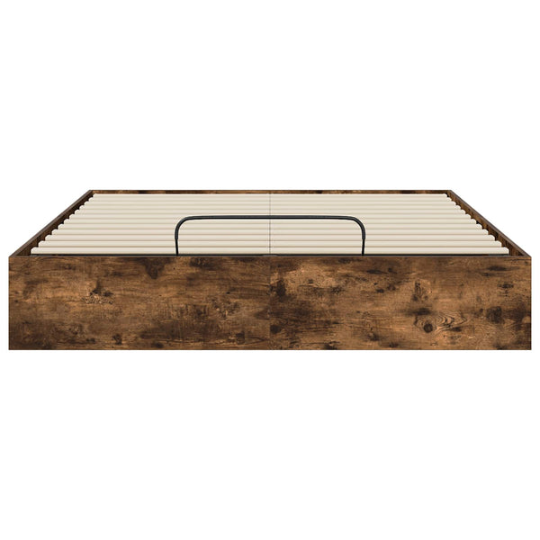 Ottoman Bettgestell Geräucherte Eiche 193x120 cm