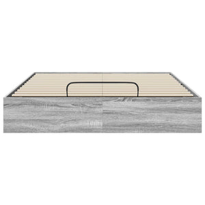 Ottoman Bettgestell 193x120 cm Grau Sonoma
