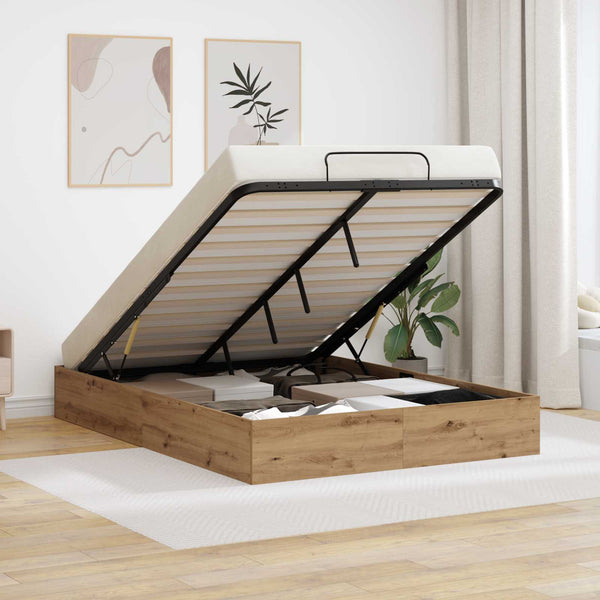 Ottoman Bettgestell 120x190 cm Artisan-Eiche
