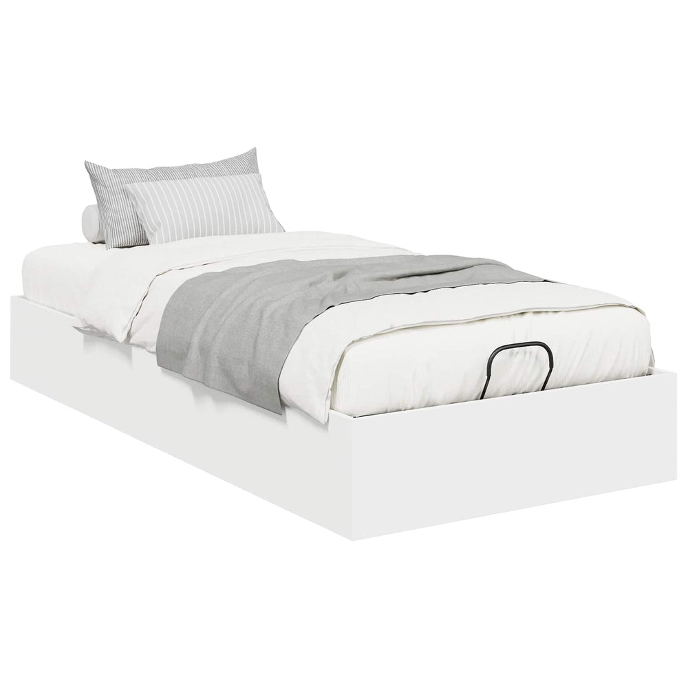 Ottoman Bettgestell Weiß 193x90 cm