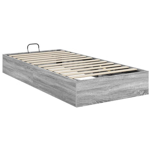 Ottoman Bettgestell mit Stauraum Grau 193x90