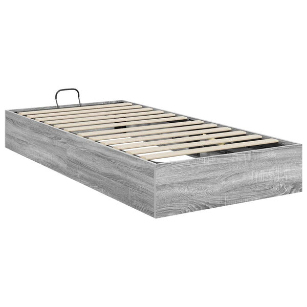 Ottoman Bettgestell mit Stauraum Grau 193x90