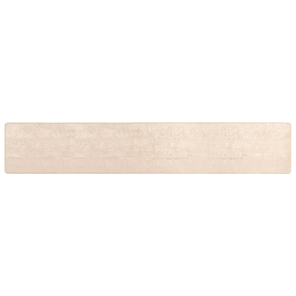 Creme Teppichläufer 100x400 cm