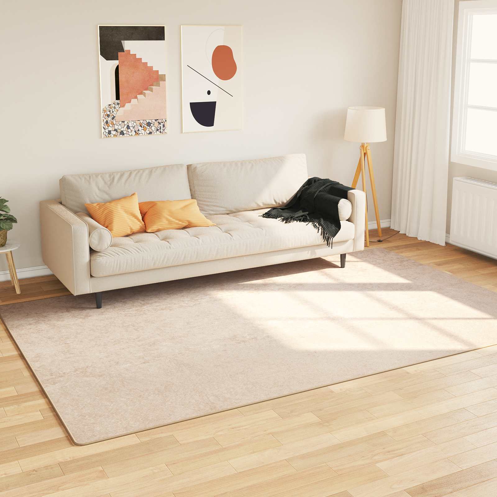 Creme Teppichläufer 190x300 cm