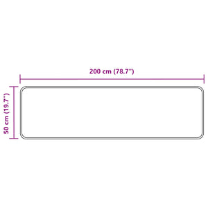 Anthrazit Teppichläufer MARSA 50x200 cm