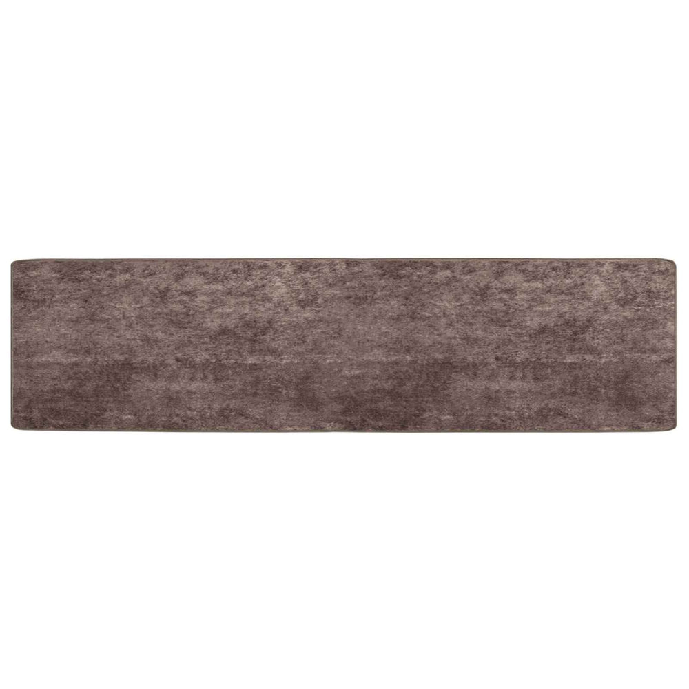 Grauer Teppichläufer MARSA 50x200 cm