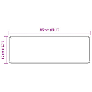 Mehrfarbiger Teppichläufer MARSA 50x150cm