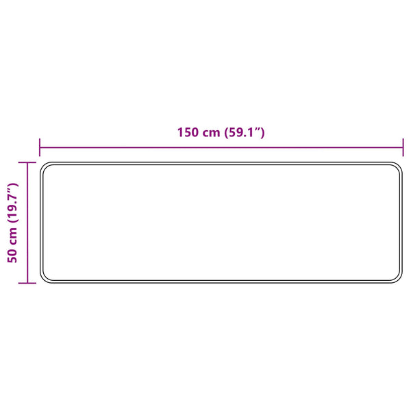 Mehrfarbiger Teppichläufer MARSA 50x150cm