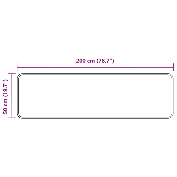 Mehrfarbiger Teppichläufer MARSA 50x200 cm