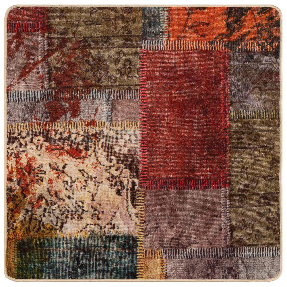 Mehrfarbiger Teppichläufer MARSA, 100x100 cm