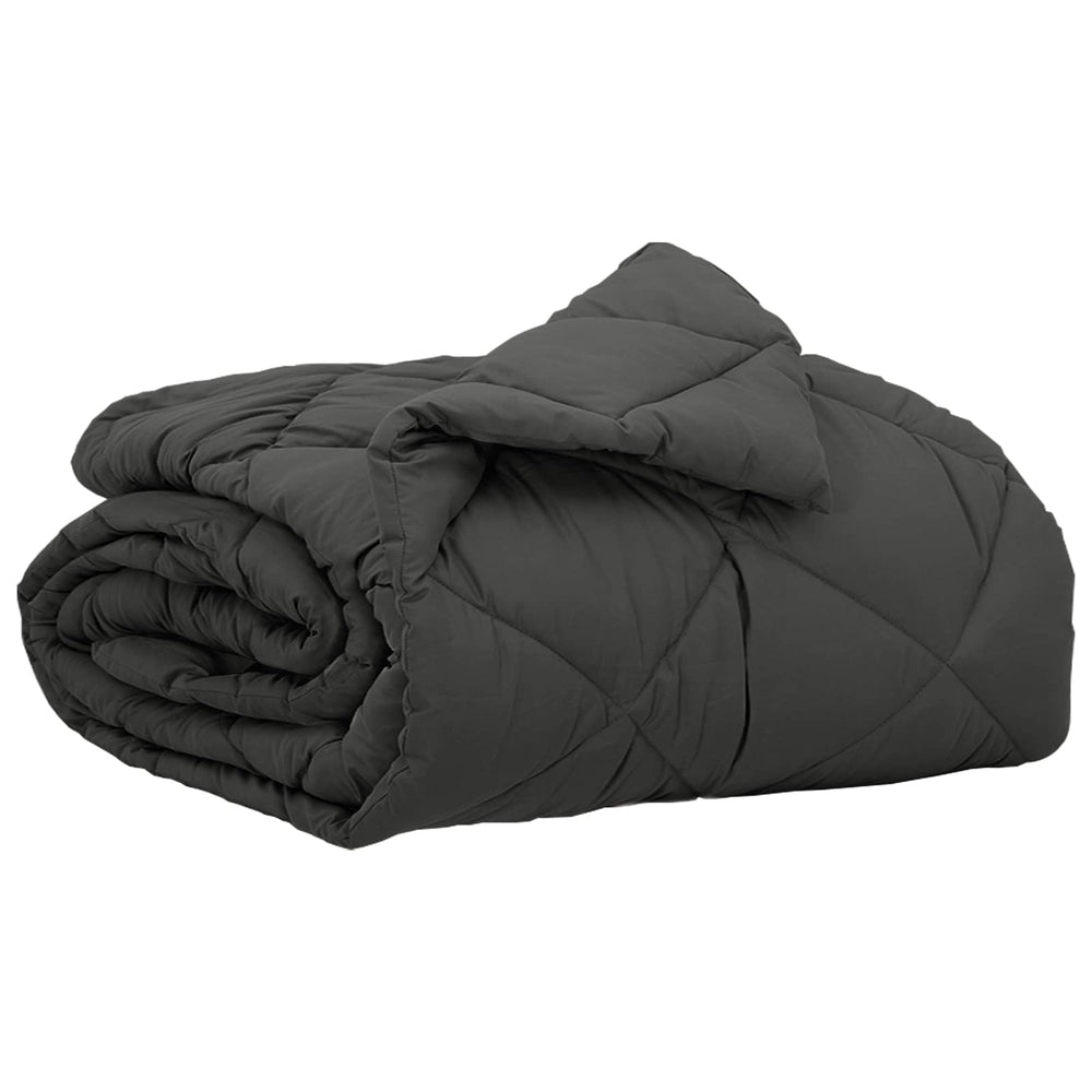 vidaXL Summer Blanket Anthracite 200 x 135 cm Microfiber