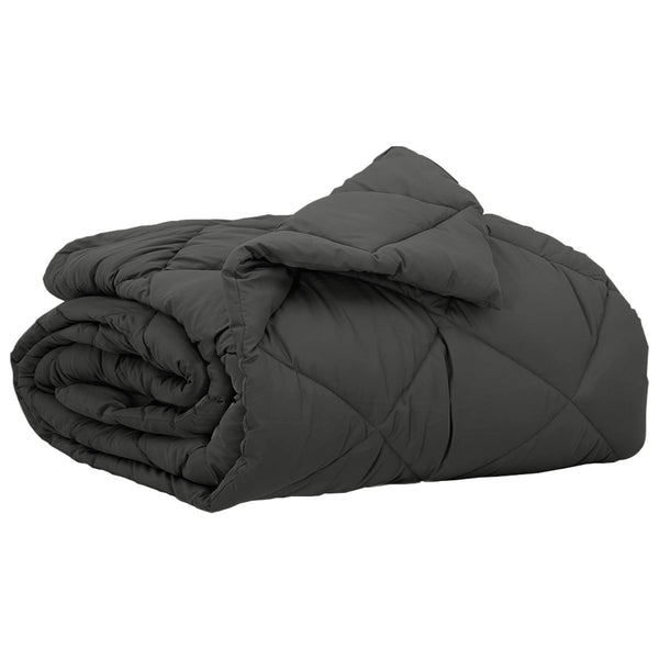 vidaXL Summer Blanket Anthracite 200 x 135 cm Microfiber