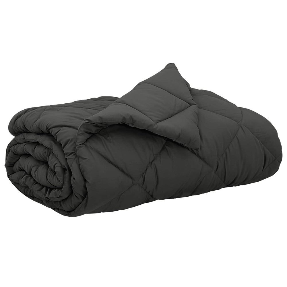vidaXL Summer Duvet Anthracite 200 x 200 cm Microfiber