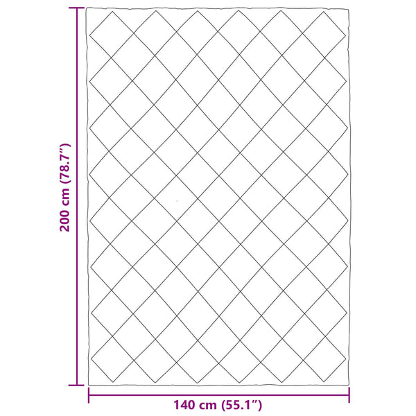 Sommerdecke Anthrazit Taupe 200x140 cm