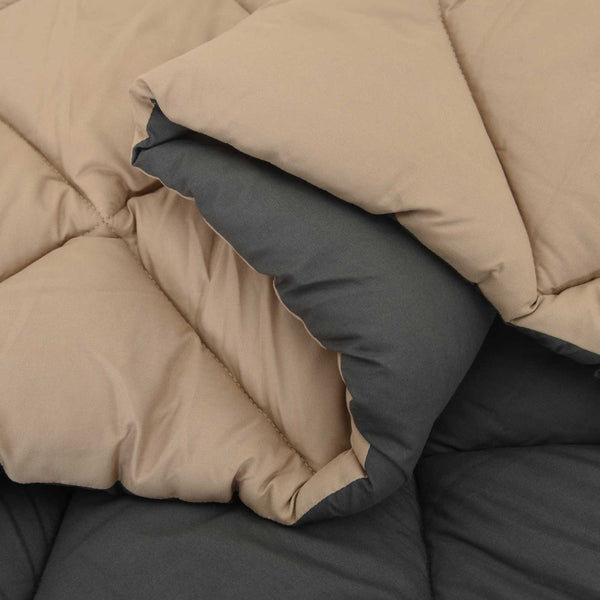 Sommerdecke Anthrazit Taupe 220x155 cm
