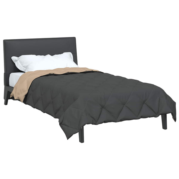 Sommerdecke Anthrazit Taupe 220x155 cm