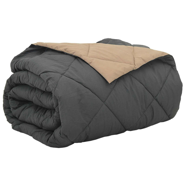 Sommerdecke Anthrazit Taupe 220x240 cm