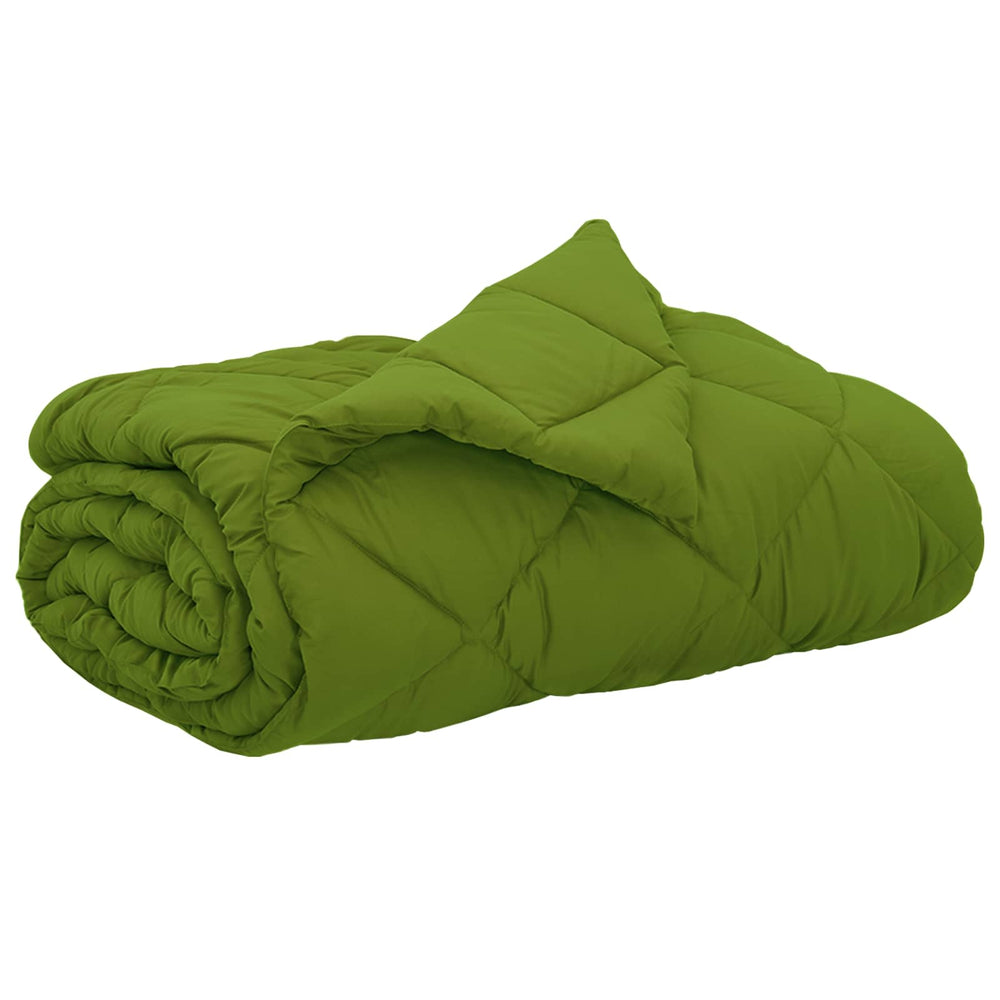 vidaXL Summer Blanket Green 240 x 260 cm Microfiber