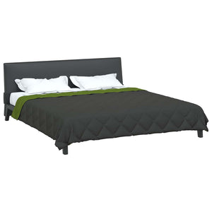 vidaXL Couverture d'été vert et anthracite 240 x 200 cm microfibre