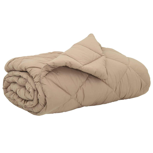 Sommerdecke Taupe 200x200 cm Mikrofaser