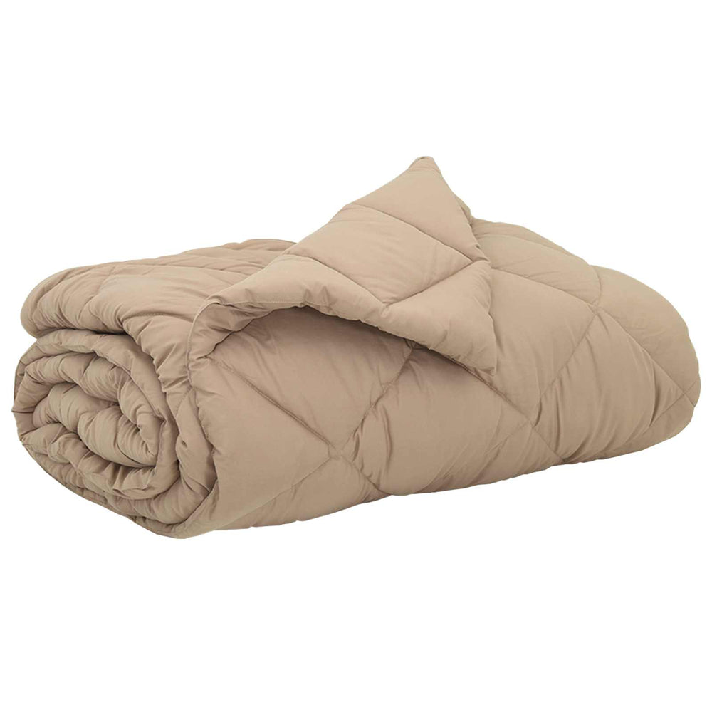 Sommerdecke Taupe 240x200 cm Mikrofaser