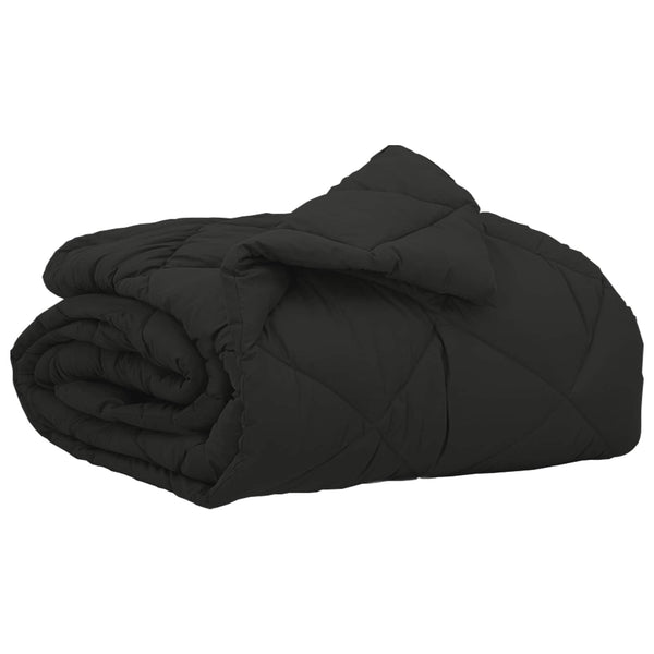 Schwarze Sommerdecke 200x140 cm Mikrofaser