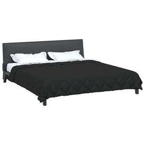 Schwarze Sommerdecke 220x240 cm Mikrofaser