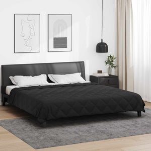 Schwarze Sommerdecke 220x260 cm