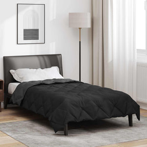 Schwarze Anthrazit Sommerdecke 200x140 cm