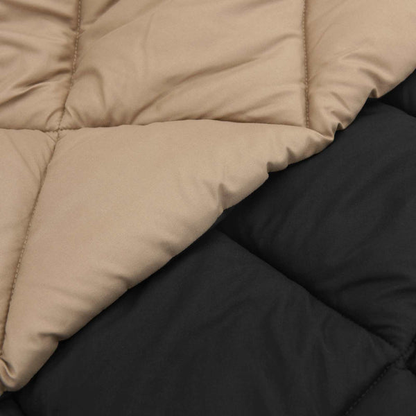 Sommerdecke Schwarz Taupe 200x140cm