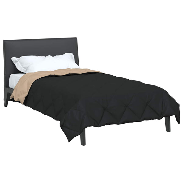 Sommerdecke Schwarz Taupe 200x140cm