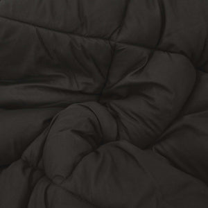 Schwarze Sommerdecke 220x135 cm