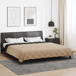 Sommerdecke Schwarz Taupe 240x260 cm