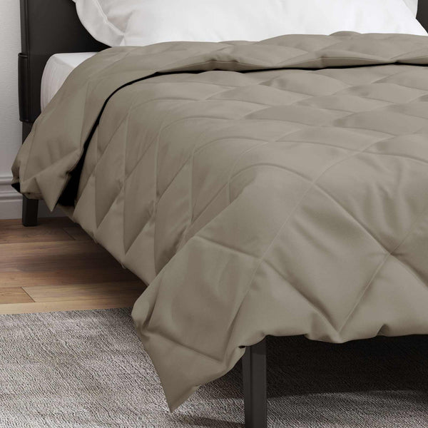 vidaXL Couverture d'été Gris clair 200 x 155 cm Microfibre