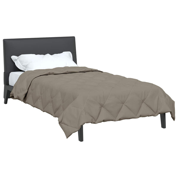 vidaXL Couverture d'été Gris clair 200 x 155 cm Microfibre