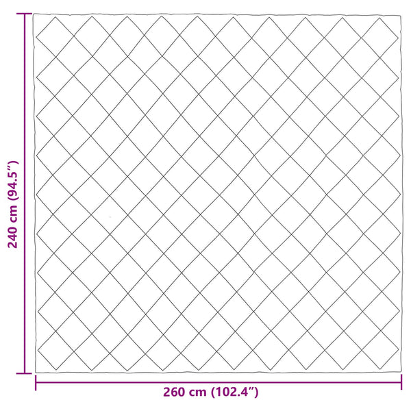 Anthrazit Ganzjahresbettdecke 240x260 cm