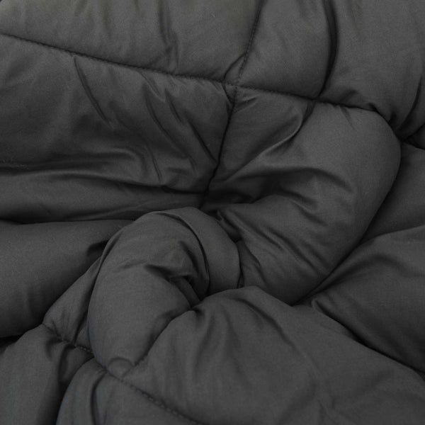 Ganzjahresbettdecke 135x220 cm Anthrazit/Taupe