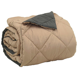 Ganzjahresbettdecke 200x220 Anthrazit Taupe Mikrofaser