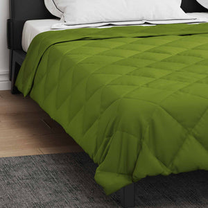 Grüne Mikrofaser Ganzjahresbettdecke 240x260 cm