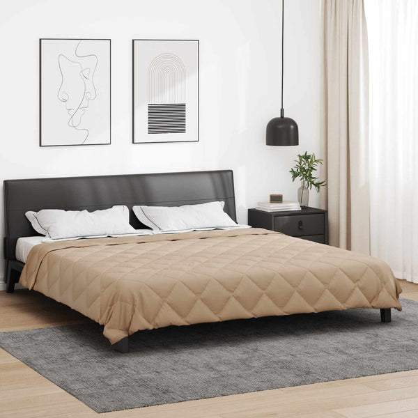 Ganzjahresbettdecke Taupe 200x240 cm