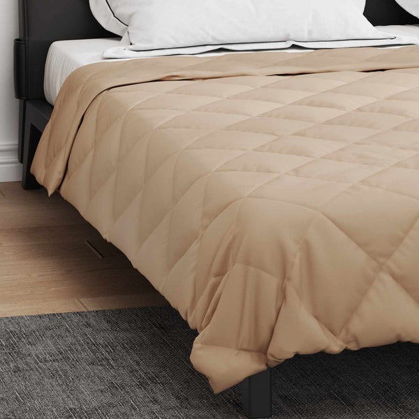 Ganzjahresbettdecke Taupe 240x260 cm