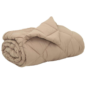 Ganzjahresbettdecke Taupe 240x260 cm