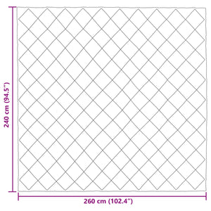 Ganzjahresbettdecke 240x260 cm Schwarz Anthrazit