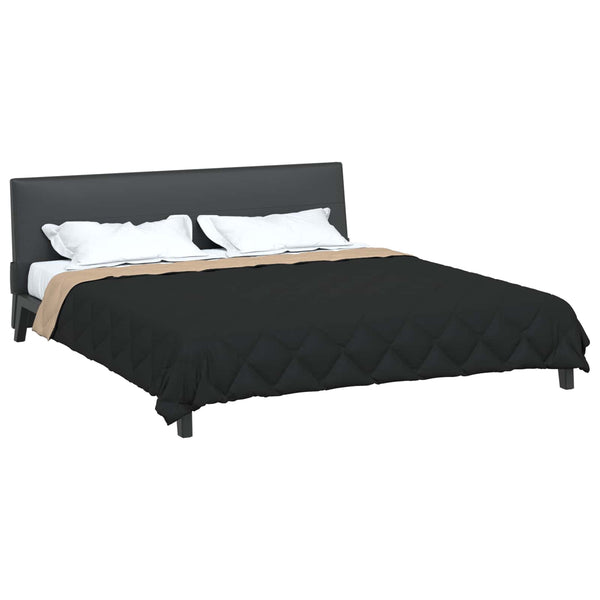 Ganzjahresbettdecke 200x220 cm Schwarz Taupe